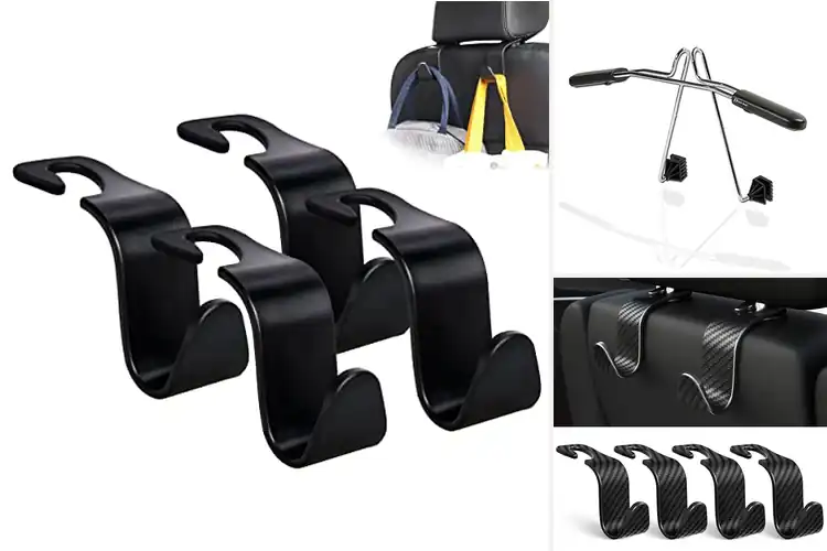 Detailed view of Best Car Headrest Hanger Fits Most Vehicles